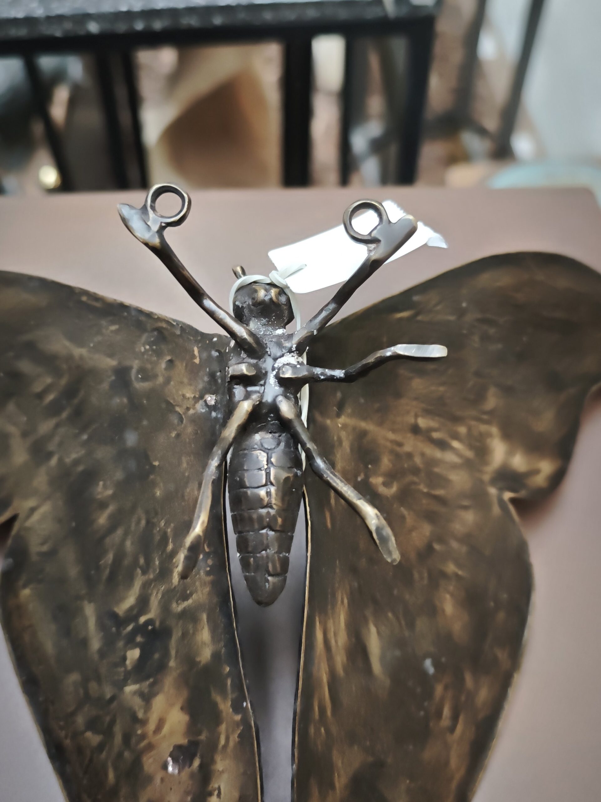 Bronzen beeld Vlinder