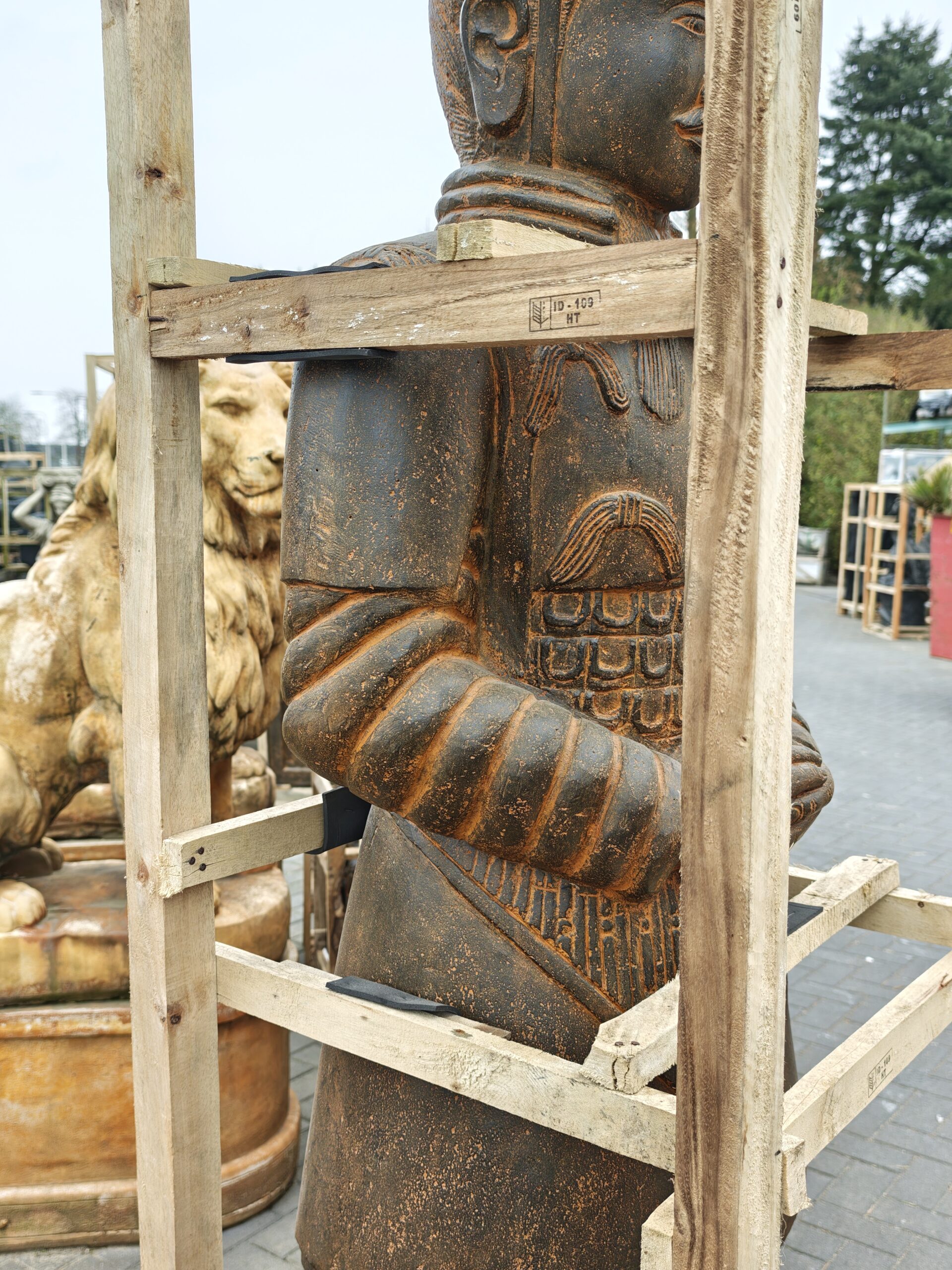 Stone statue Chinese warrior 200cm