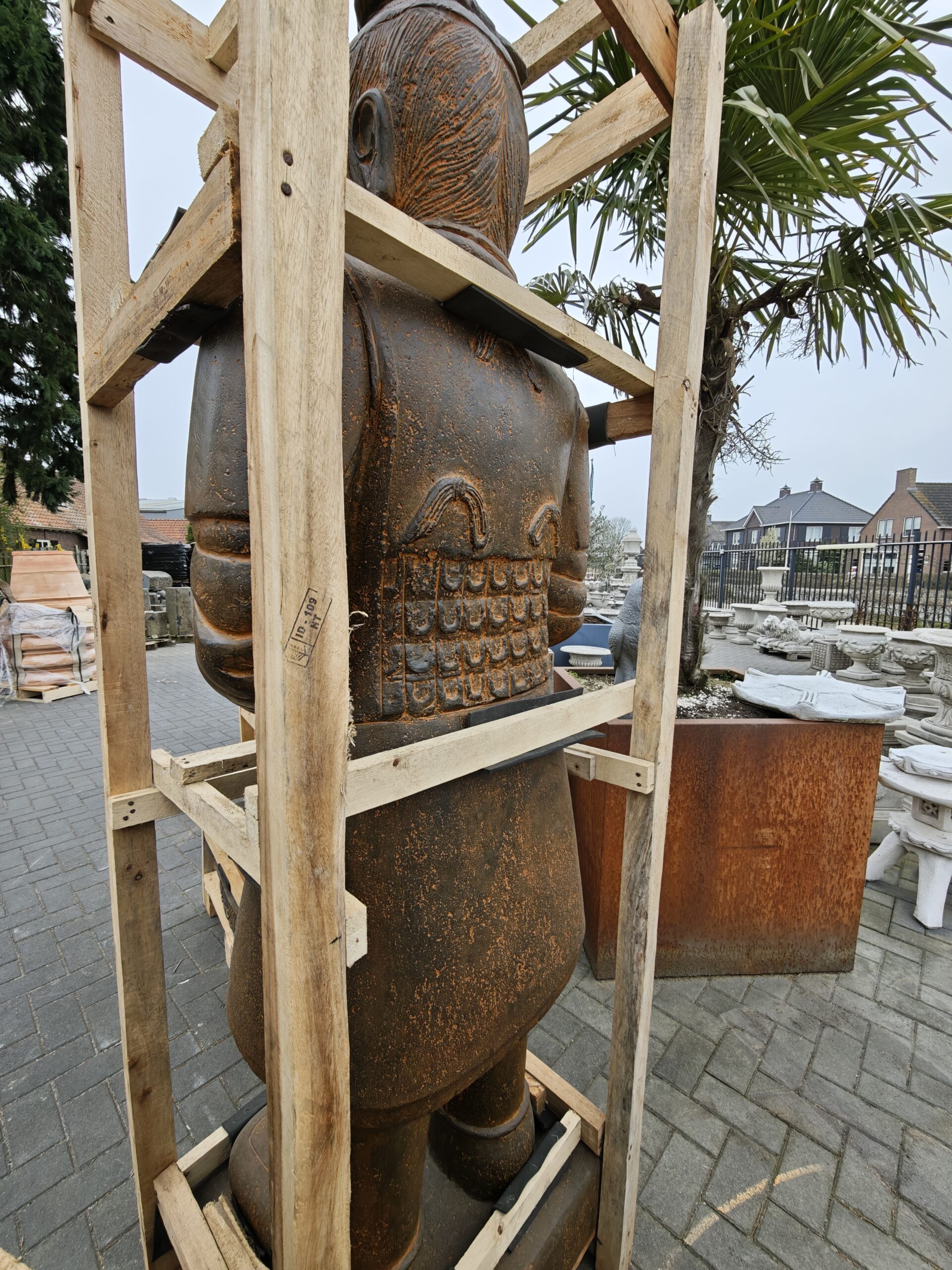 Stone statue Chinese warrior 200cm