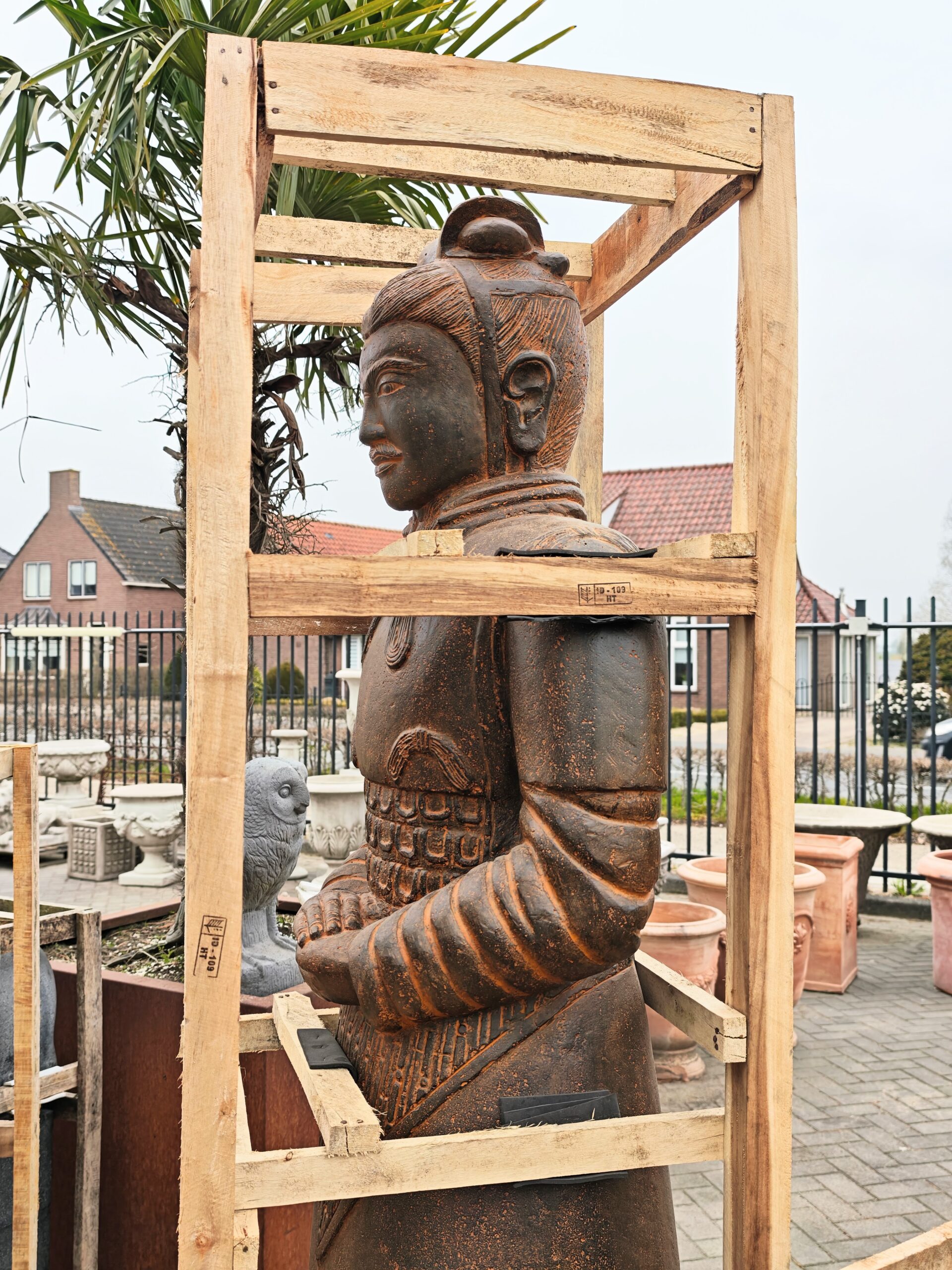 Stone statue Chinese warrior 200cm