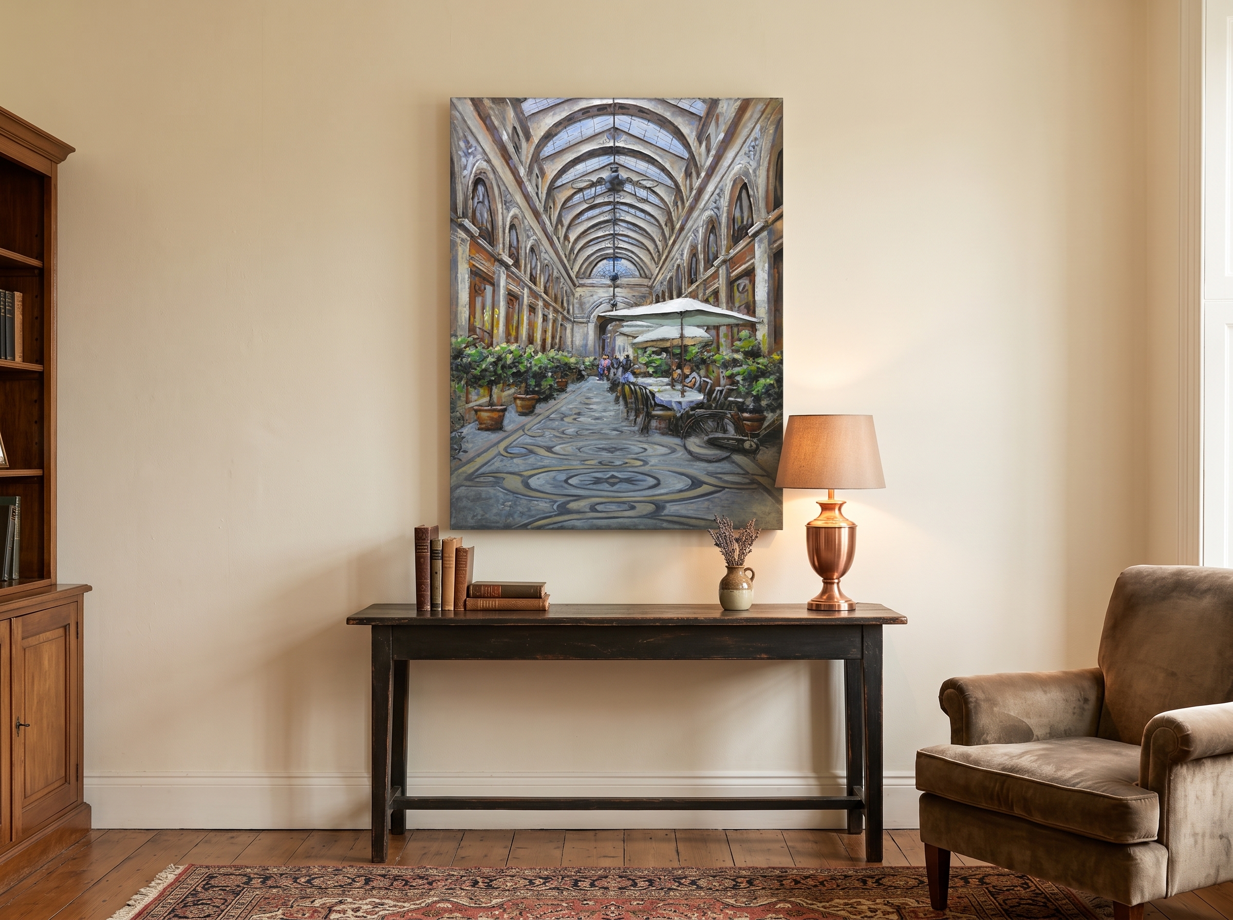 Metal 3d painting Indoor terrace 80x120cm