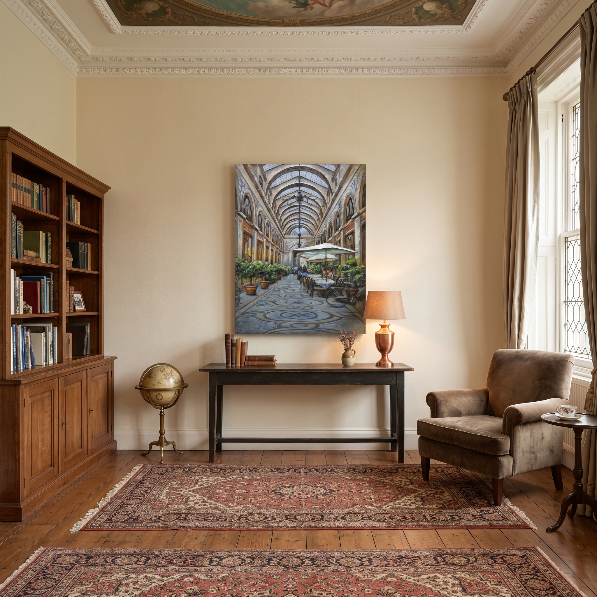 Metal 3d painting Indoor terrace 80x120cm
