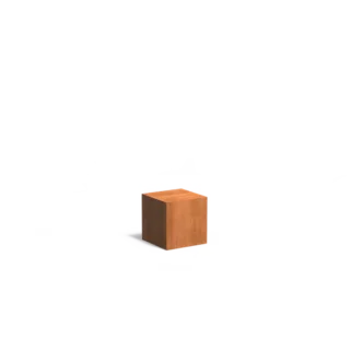 Adezz Pedestal Corten Steel Square 40x40x40cm eliassen.nl