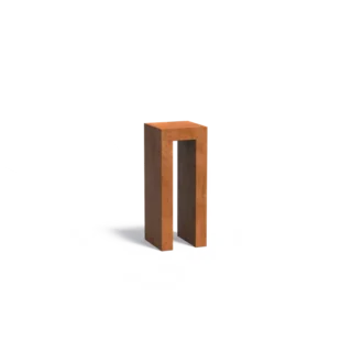 Adezz U-Sokkel Cortenstaal Vierkant 40x40x100cm eliassen.nl