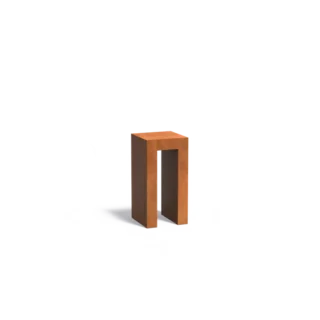 Adezz U Pedestal Corten Steel Square 40x40x80cm eliassen.nl