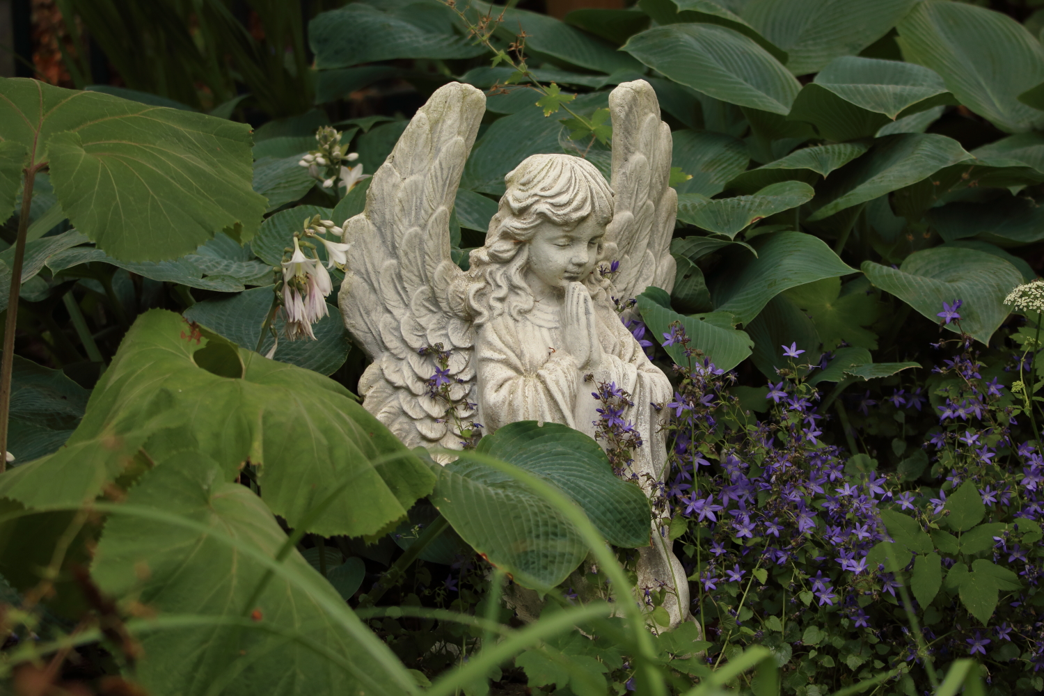 Statue Angel kneeling and praying 54cm