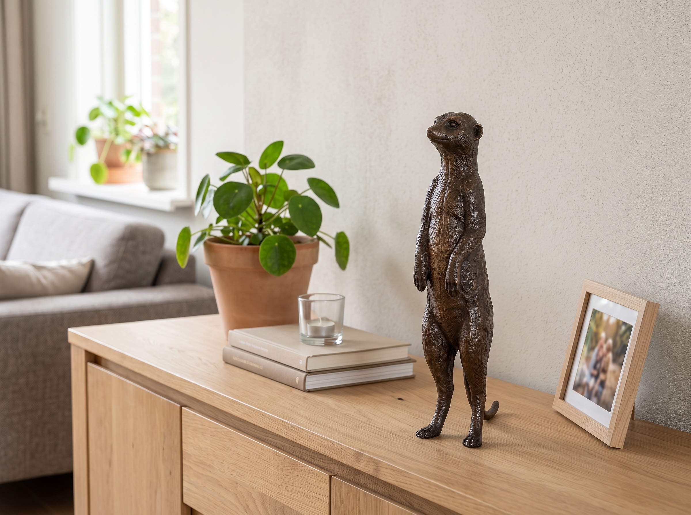 Bronze Erdmännchen 28cm