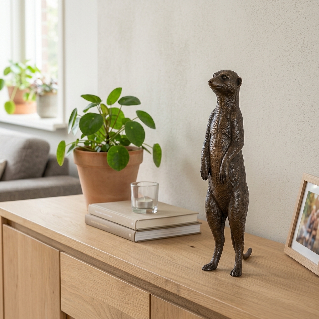 Bronze Erdmännchen 28cm