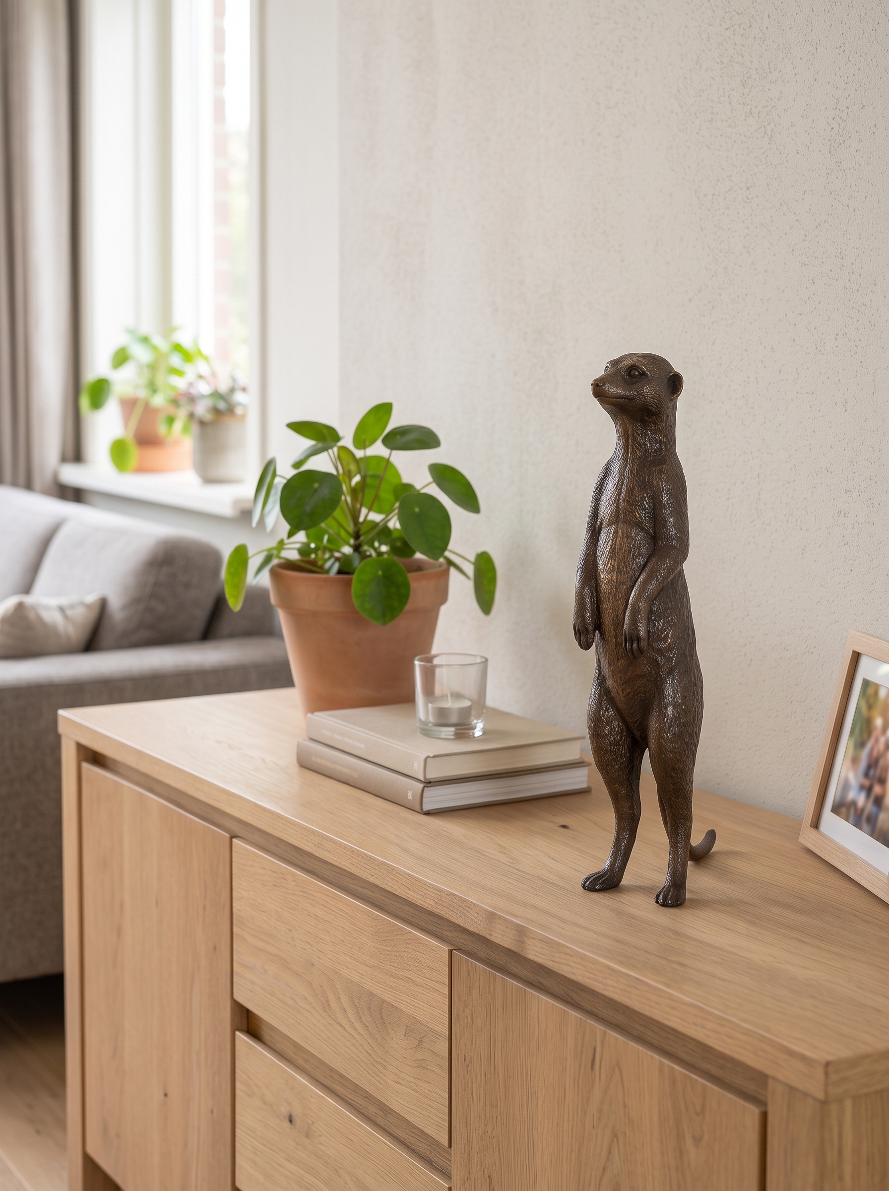Bronze Erdmännchen 28cm