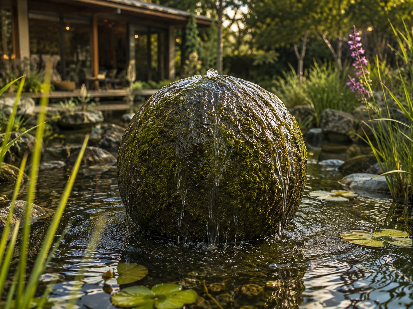 Water globe greenstone 40cm