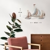 Wall decoration 3d metal 3 Sailboats 66cm