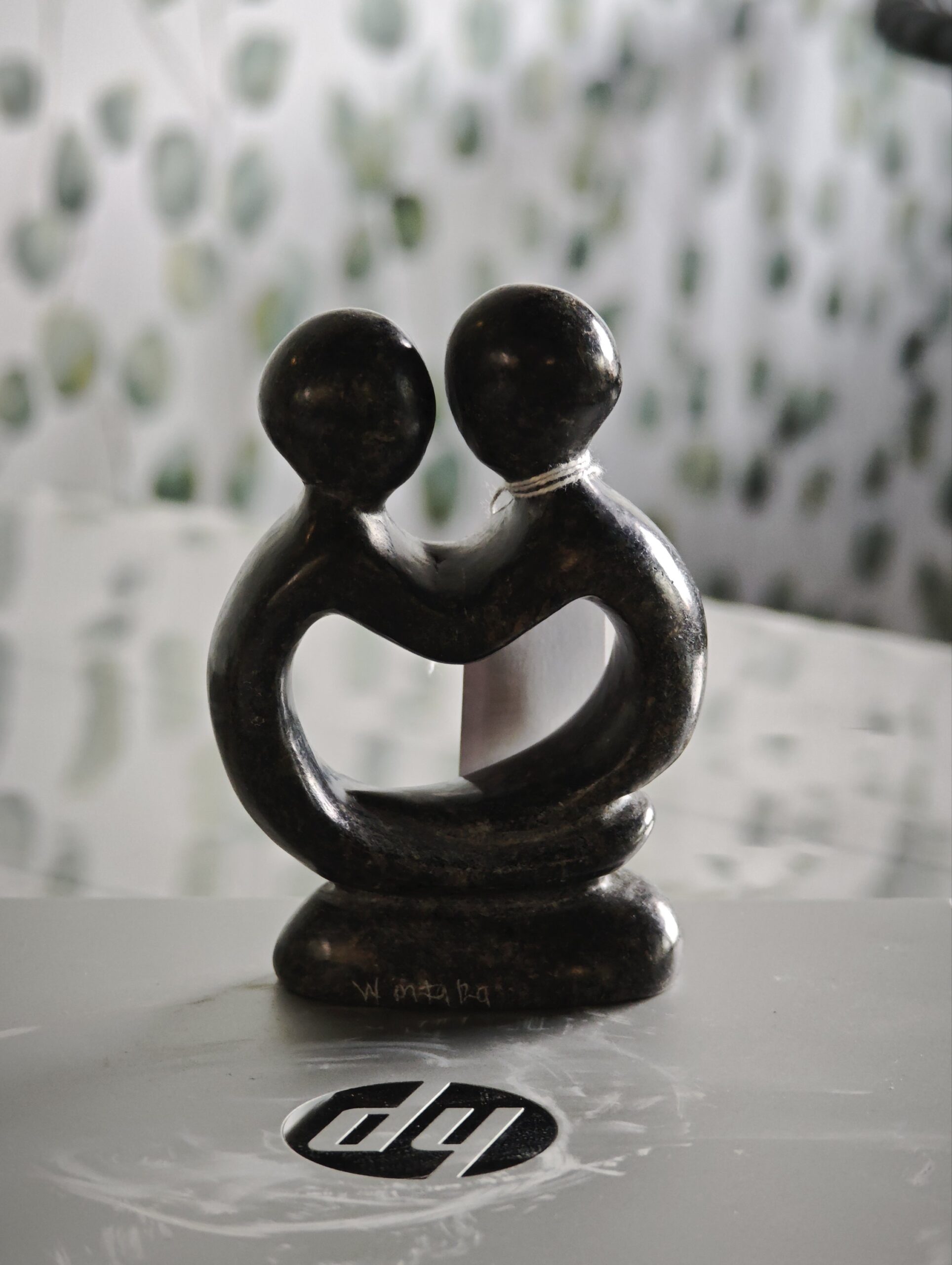 Speksteen liefdesbeeld hart 11cm