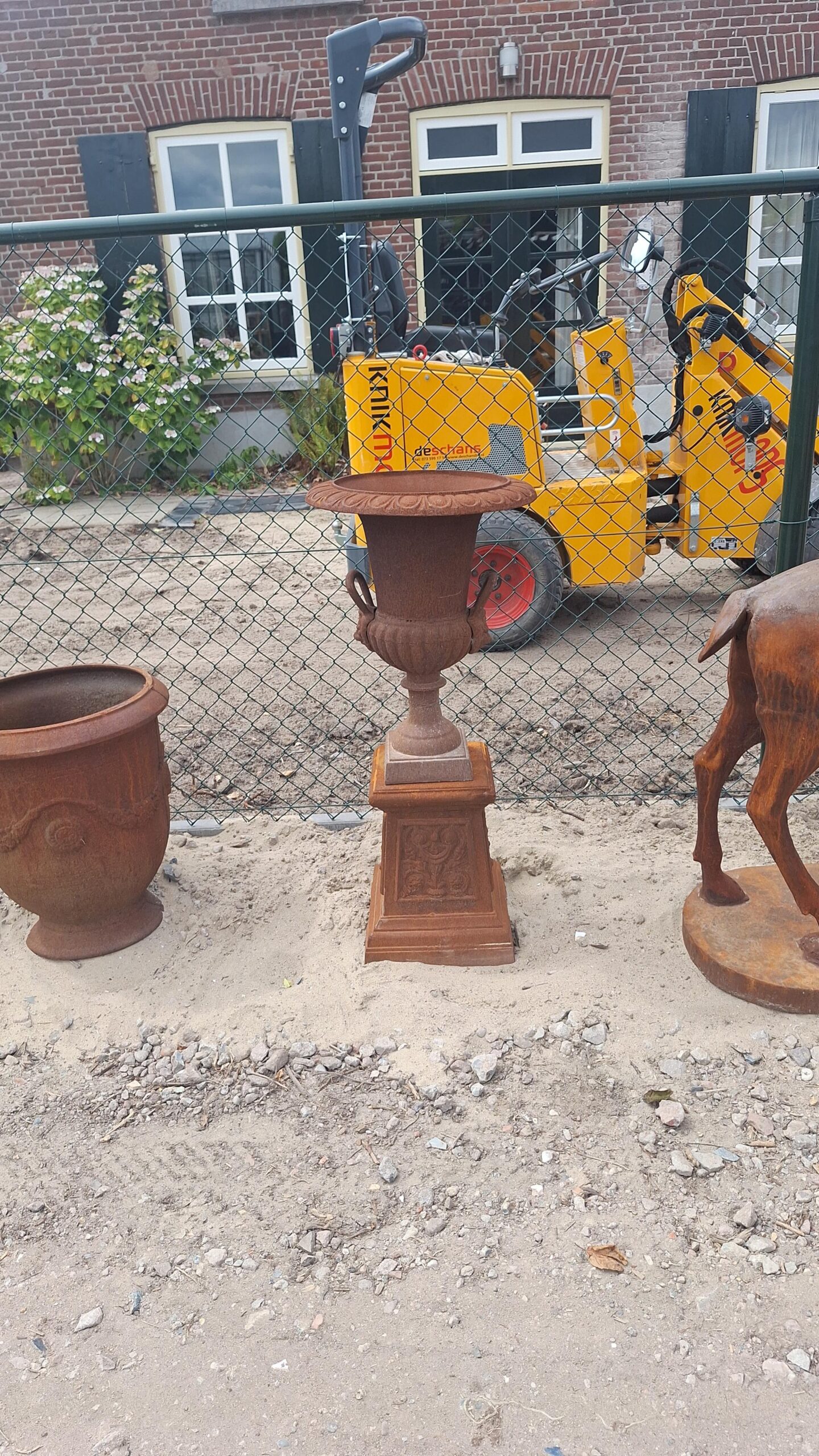 Vase aus Gusseisen mit Ohren 62cm