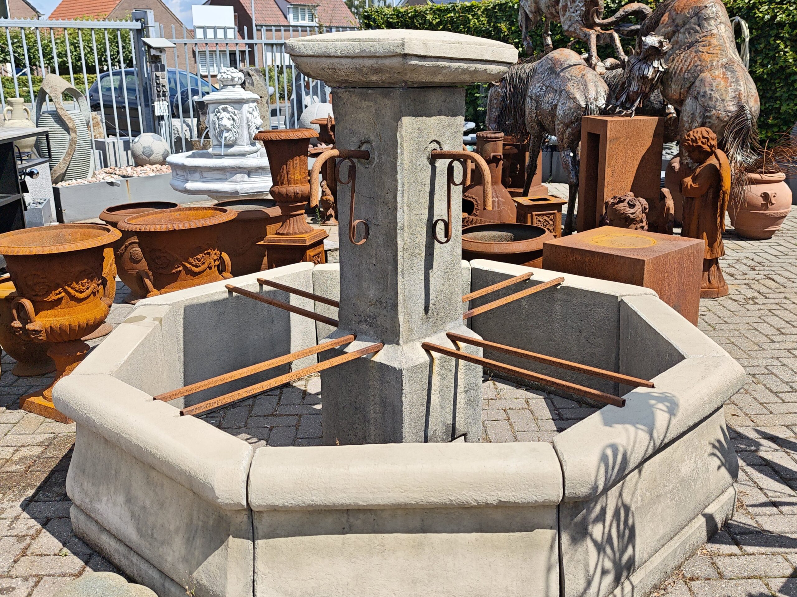 Brunnen altes Modell Dorfbrunnen 200cm