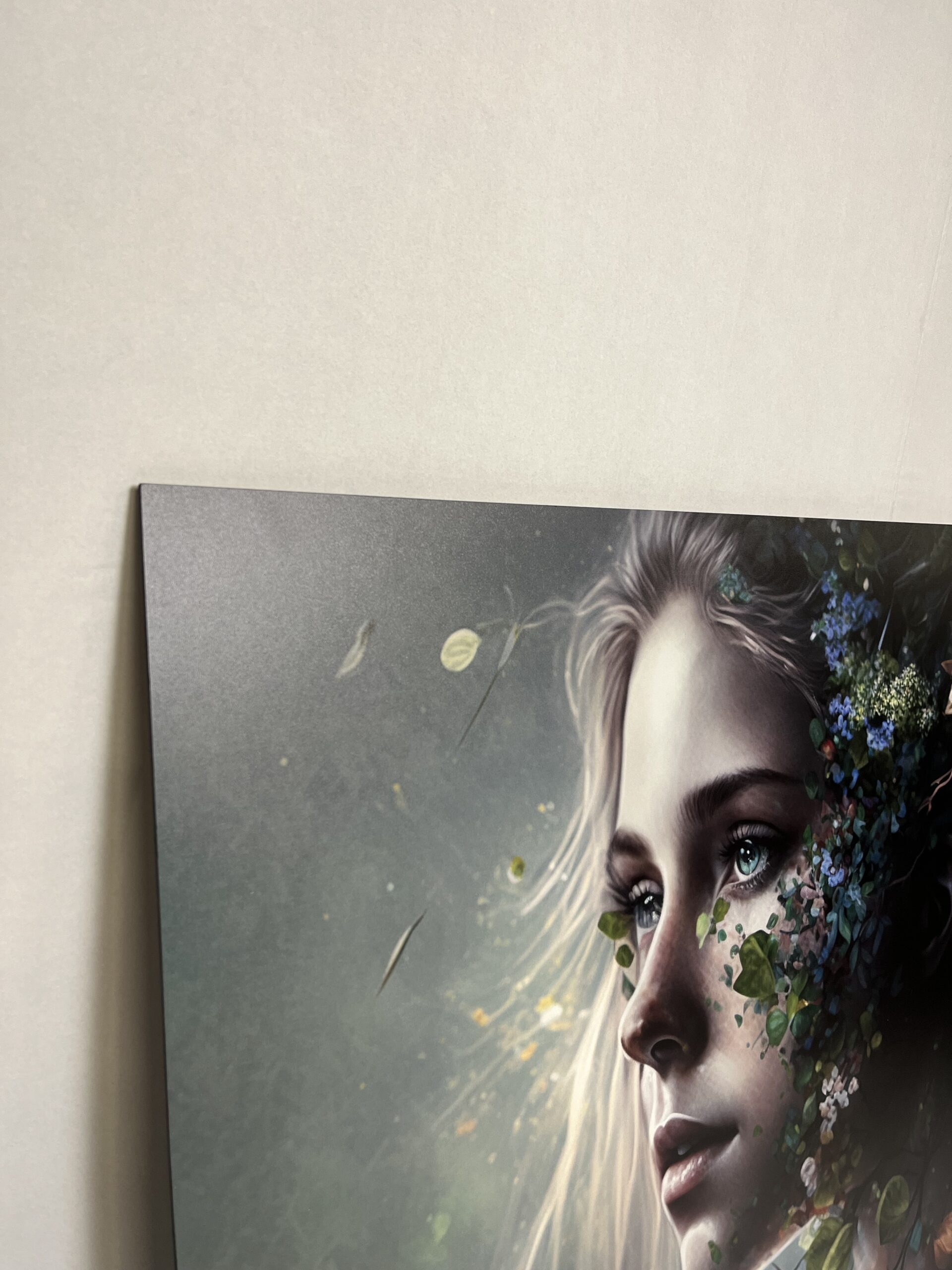 Painting Deco panel Nature lady in 4 sizes