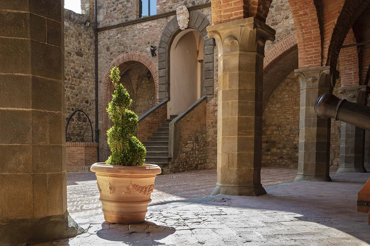 Pot terracotta Toscaans Imprunetino festonato 80cm