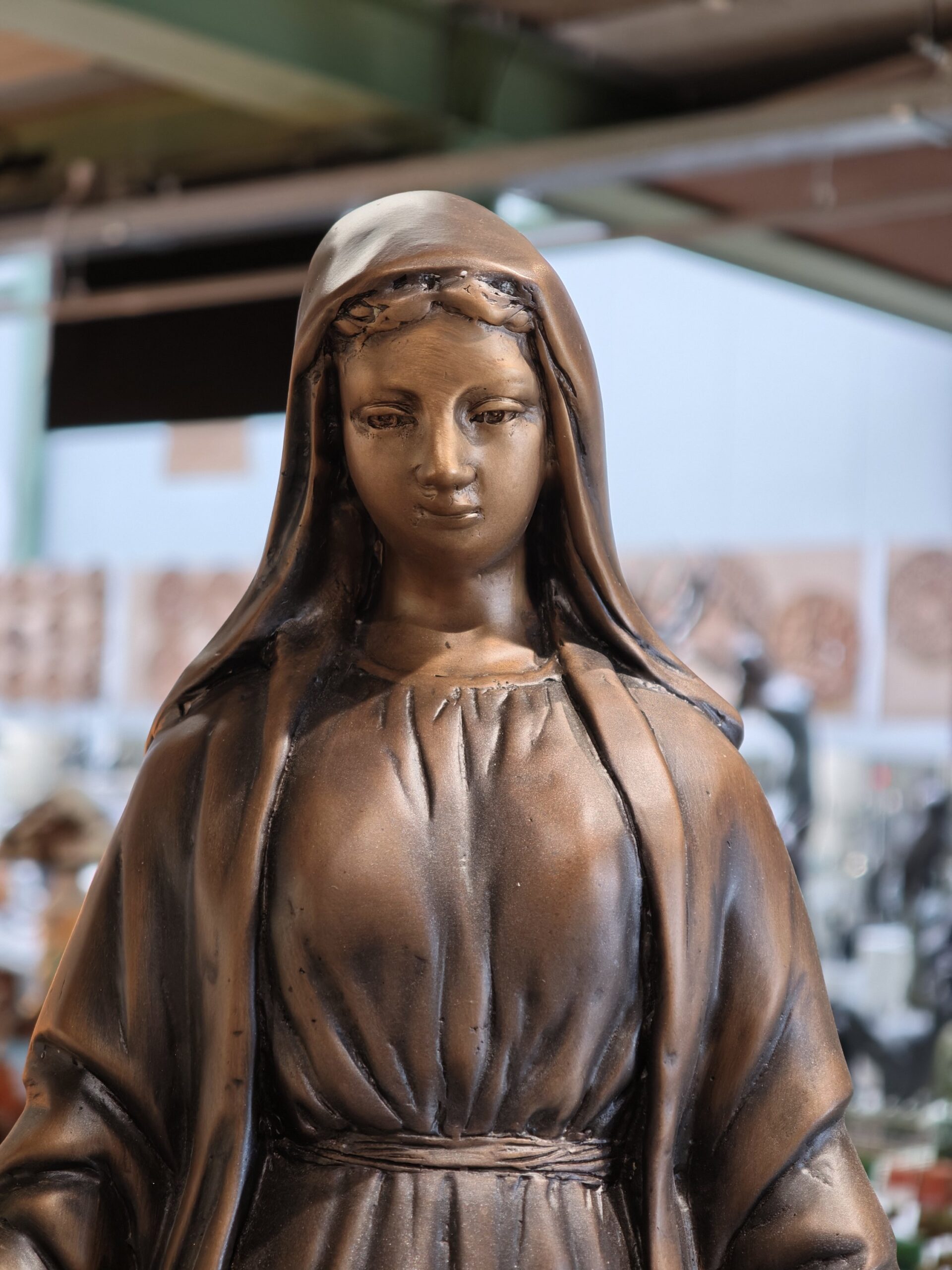 Bronze maria statue 68cm