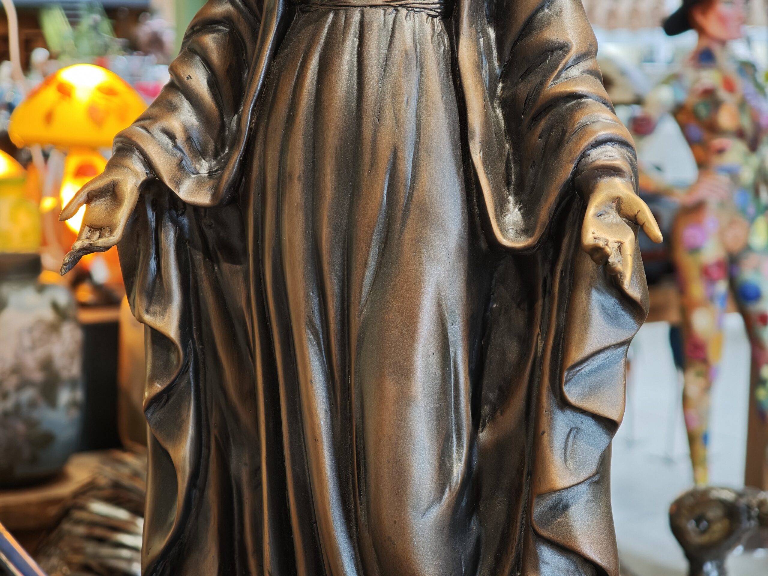 Bronze maria statue 68cm