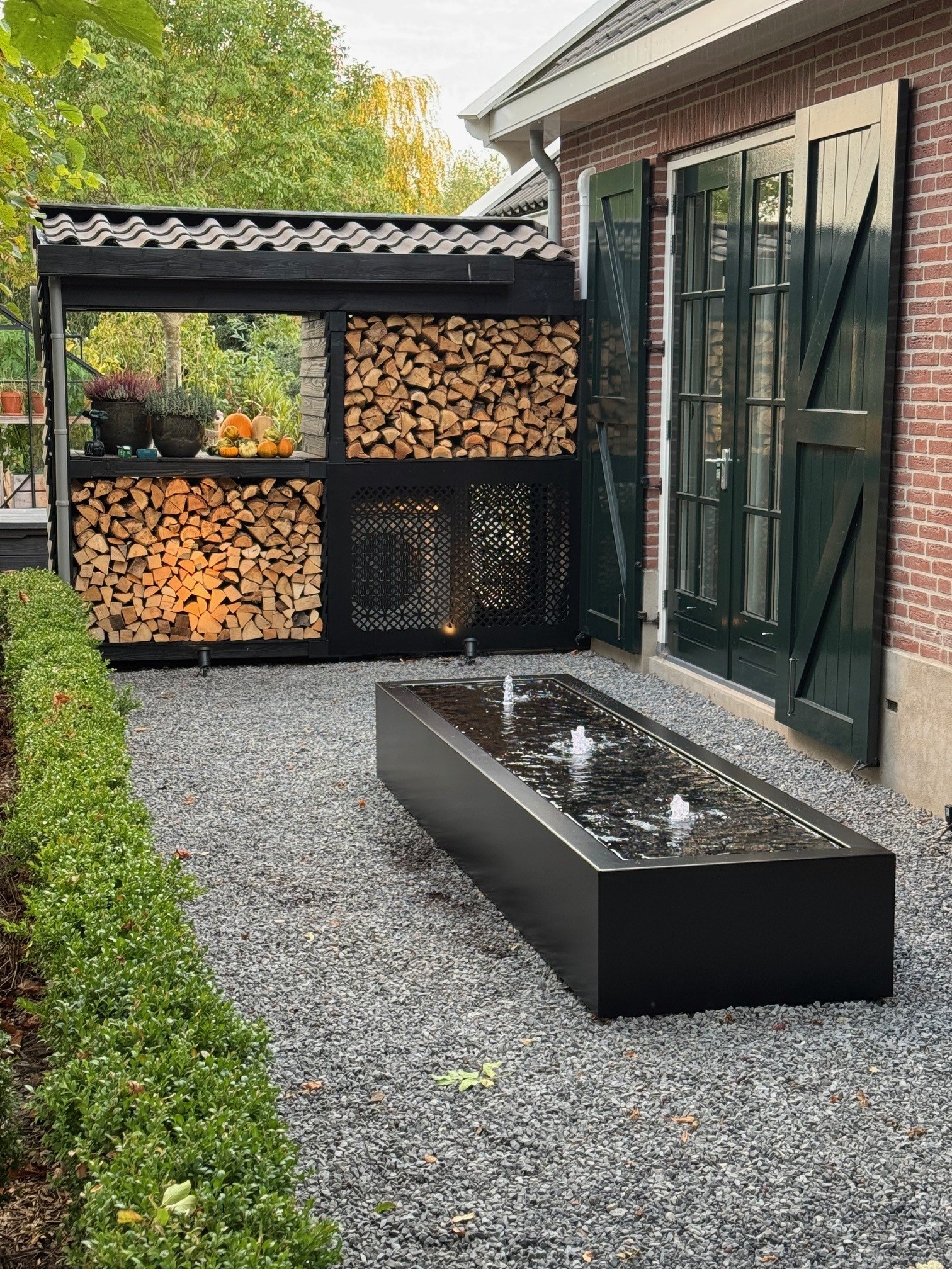 Water Table Aluminum Rectangle 3 fountains 300x80x40cm