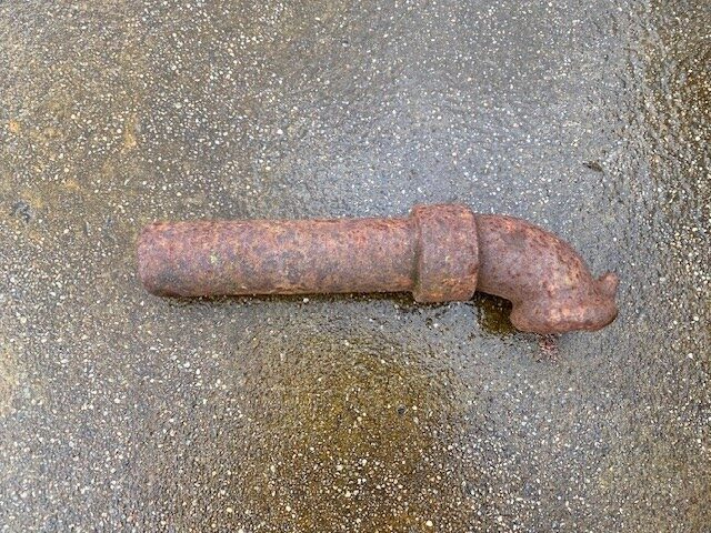 Uitlooppijp gietijzer tube 22cm