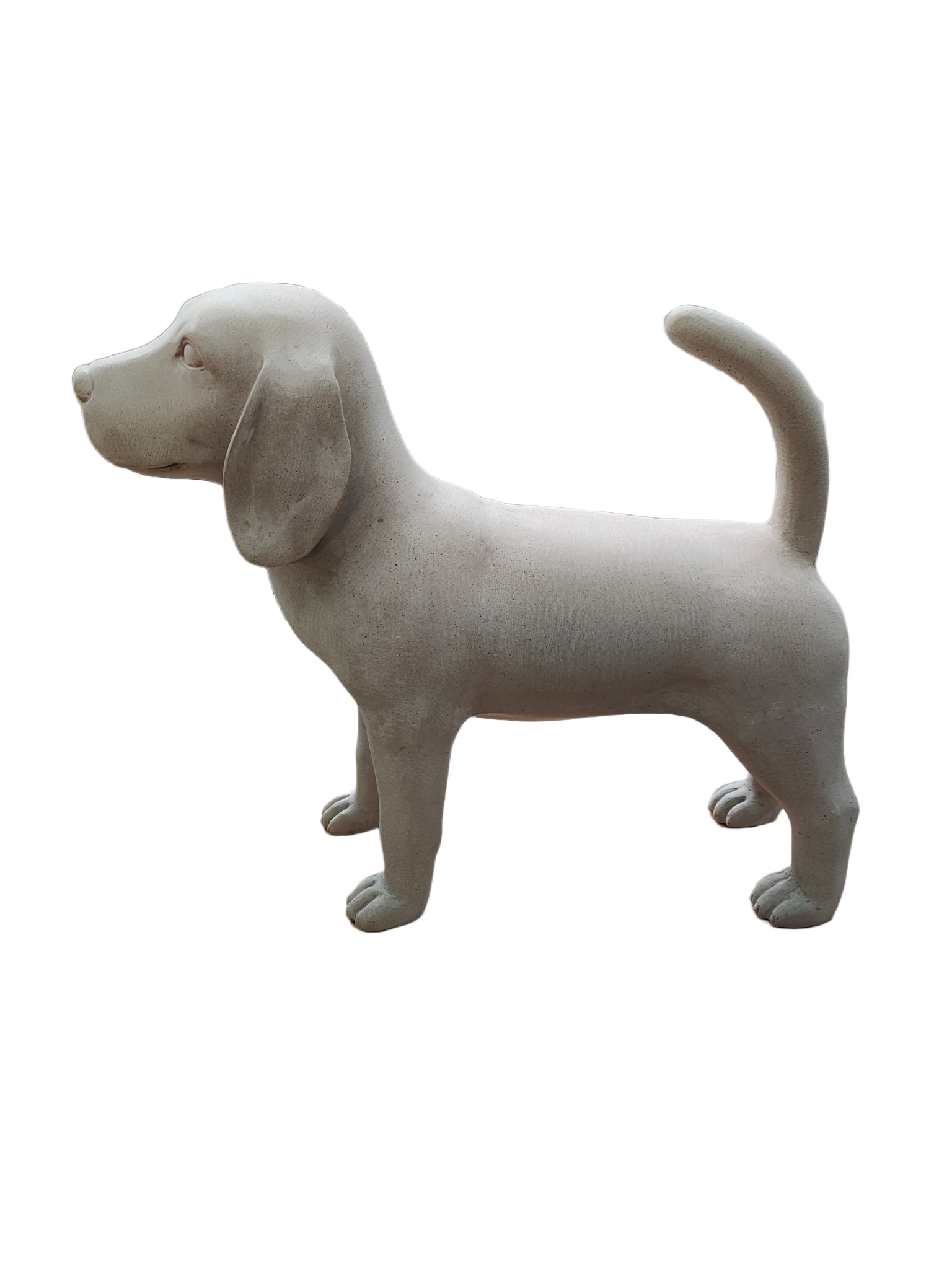 3016-1-002 - Beeld hond Beagle beige 48cm - eliassen.nl