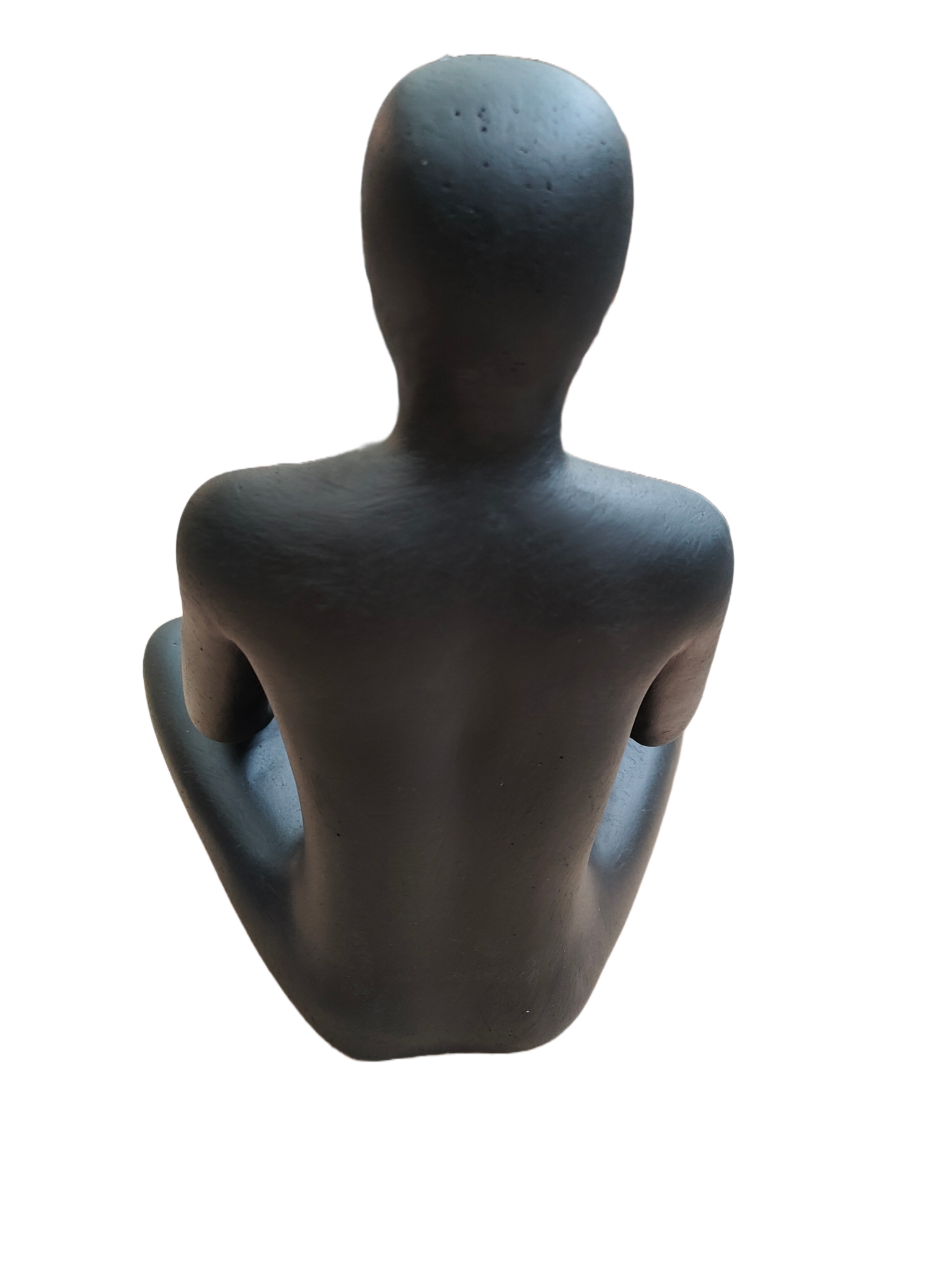 3099-1-101 - Beeld man yoga houding antraciet 28cm - eliassen.nl 2