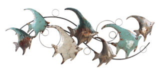 3D metal wall decoration Tropical Fish