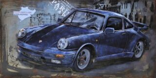 3D schilderij metaal Porsche 60x120cm | Eliassen.nl