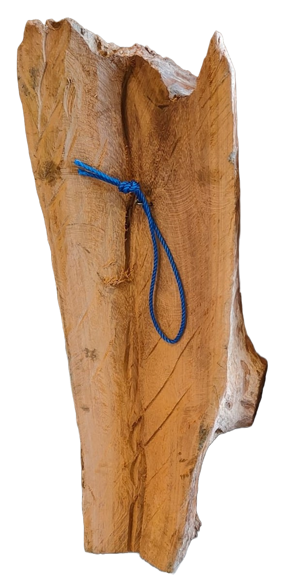 Beeld hout met handgesneden boswezen 70cm - eliassen.nl 1