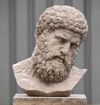 Beeld klassiek borstbeeld Keizer Pertinax 55cm - eliassen.nl