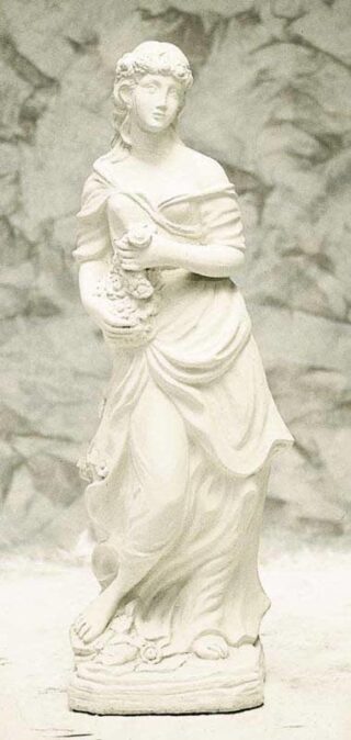 Beeld klassiek Meisje met bloemen 118cm - eliassen.nl