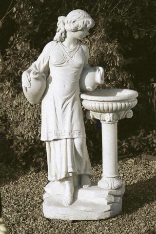 Statue classic Woman with bowl 120cm - eliassen.nl