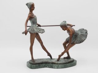 bronze sculpture 2 ballerinas - eliassen.nl
