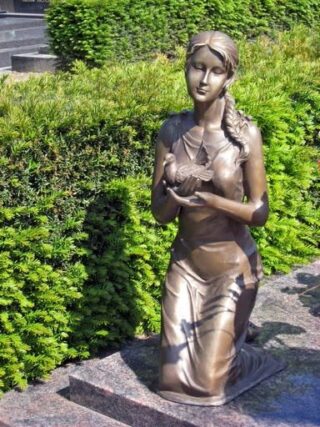 Bronze Mädchen mit Taubenbraun - eliassen.nl