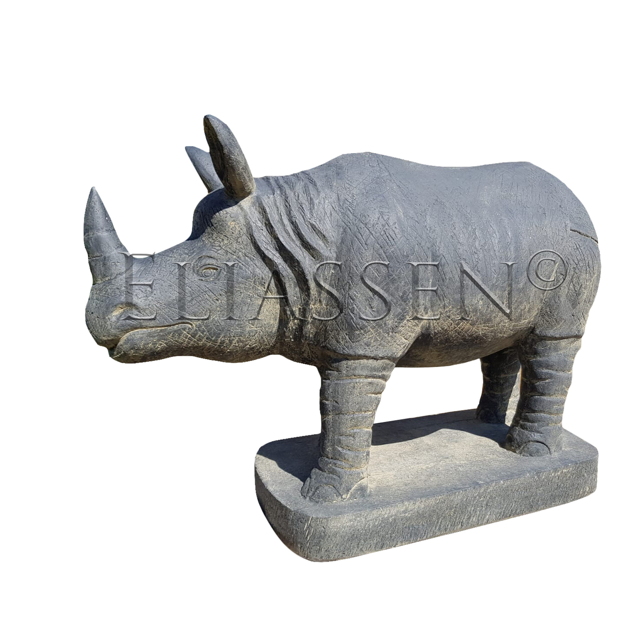 eliassen statue rhinoceros-groß
