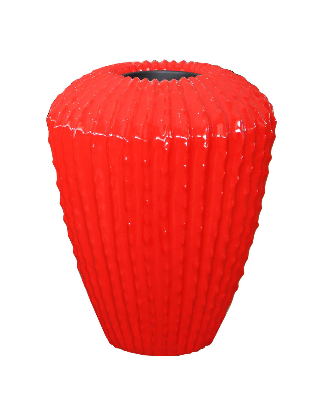 Eliassen Cactus pot high red high gloss 65cm