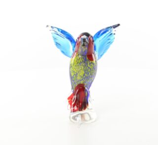 Eliassen glass sculpture glass kingfisher