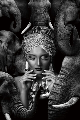 Eliassen Glasmalerei Frau