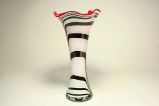 Eliassen Glass vase Zebra fan 40cm