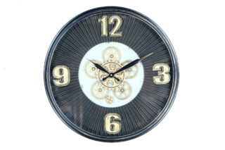 Eliassen Uhr mit Zahnrädern Dunkelblau 53cm