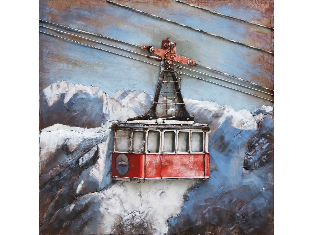 Eliassen Metalen 3d schilderij Skilift