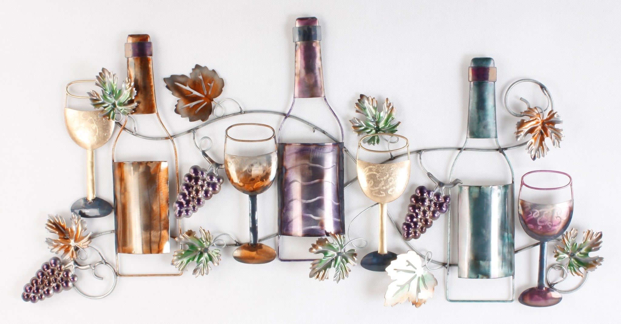 Eliassen Wall decoration Bottles and wine 98cm