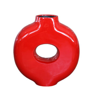 Eliassen Pot vaas Lounge Circle rood hoogglans