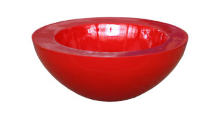 Eliassen Schaal rood hoogglans dia 50cm