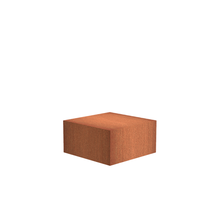 Eliassen Pedestal Corten Steel