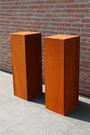 Eliassen Pedestal Corten Steel