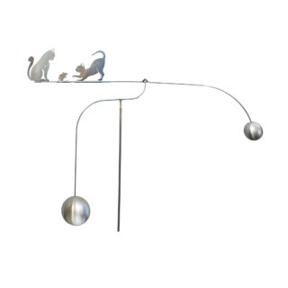 Eliassen Garden Stick Tumbler Cat and Mouse