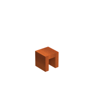 Eliassen U Pedestal Corten Steel