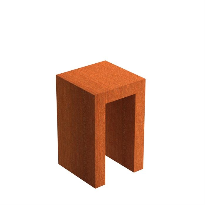 Eliassen U Pedestal Corten Steel