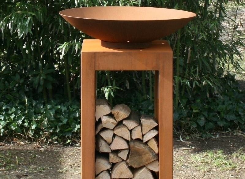Eliassen U Pedestal Corten Steel